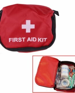 11*15.5*5cm First Aid Kit 0.7L Red Camping Emergency Survival Bag
