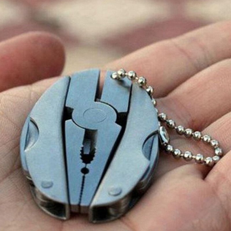 Multifunction Mini Plier Stainless Steel Folding Keychain Screwdriver Portable For Travel Camping Outdoor Survival Tools B2Cshop